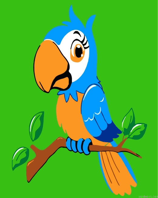 Cute Bird Painting By Numbers.png