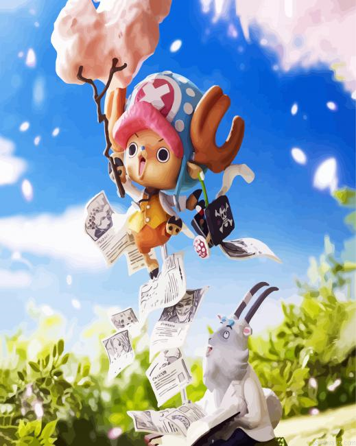 Cute Chopper Character Painting By Numberss.png