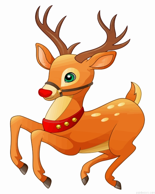 Cute Deer Painting By Numbers.png
