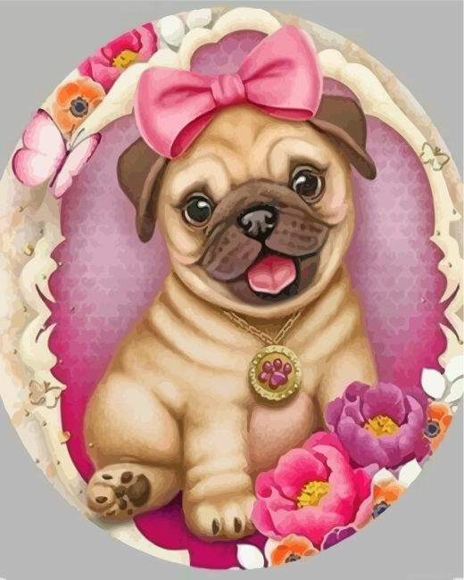 Cute Dog Painting By Numbers.png