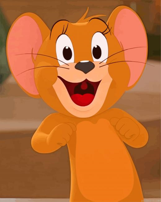 Cute Jerry Cartoons Painting By Numberss.png