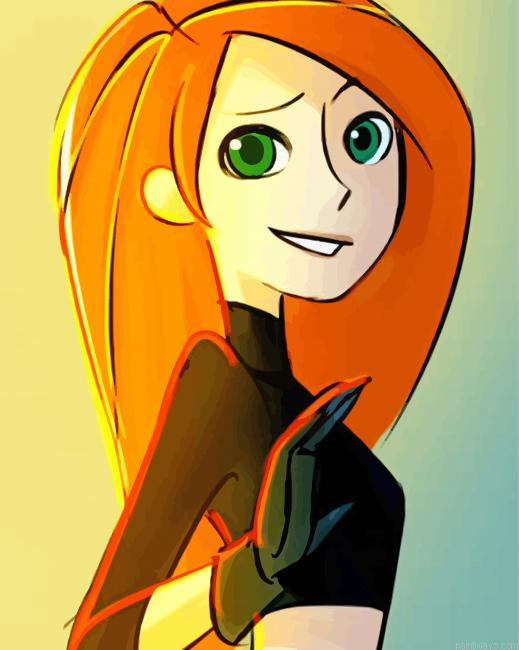 Cute Kim Possible Painting By Numberss.png