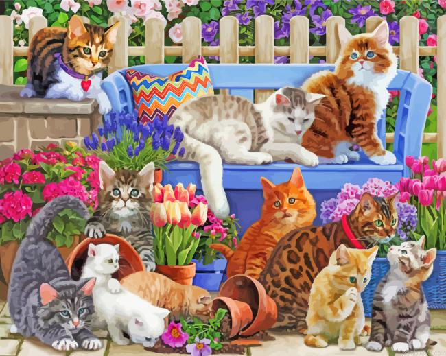 Cute Kittens Painting By Numbers.png