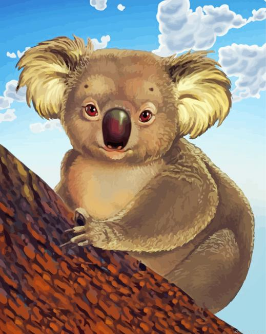 Cute Koala Painting By Numbers.png