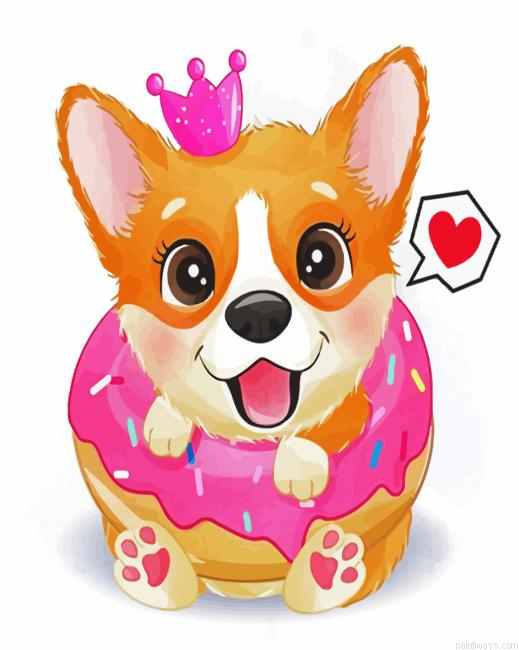 Cute Little Corgi Painting By Numberss.png