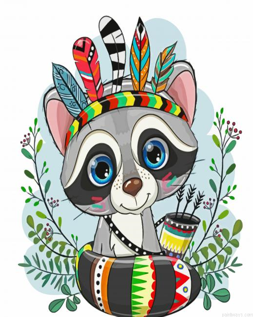 Cute Native Animal Painting By Numberss.png