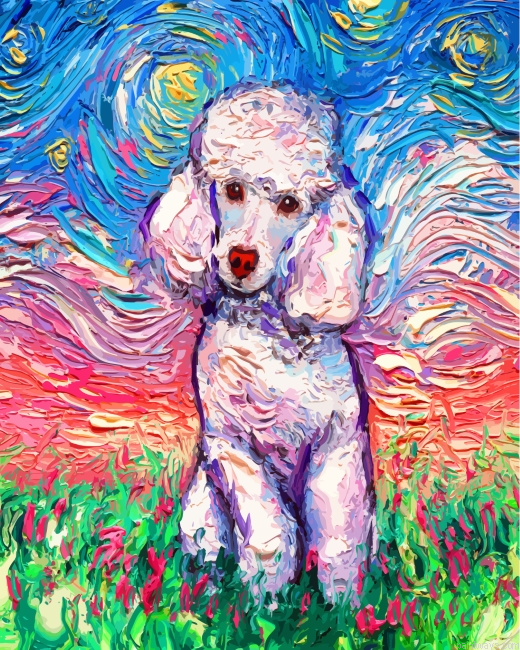 Cute Poodle Painting By Numbers.png