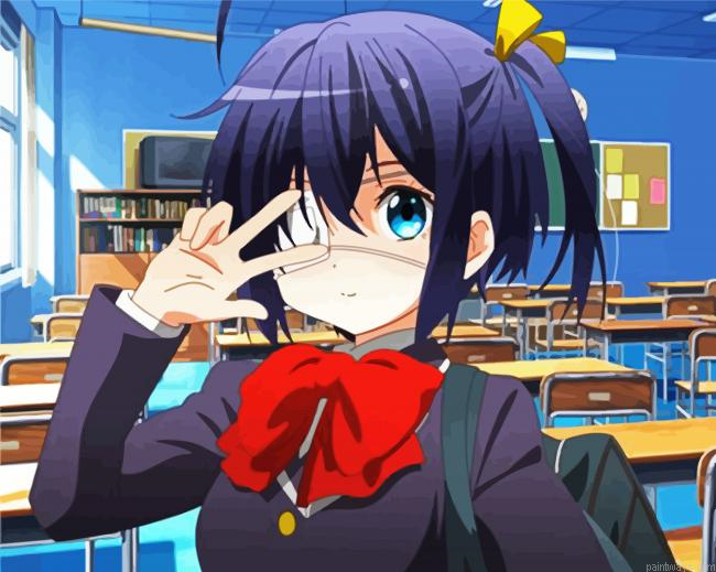 Cute Rikka Takanashi Painting By Numberss.png