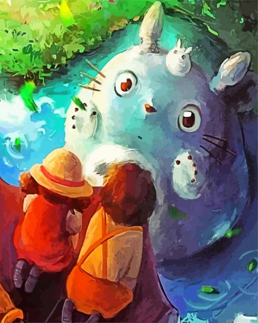 Cute Totoro Painting By Numbers.png