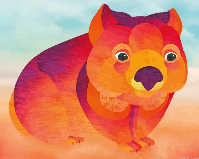 Cute Wombat Painting By Numbers.png