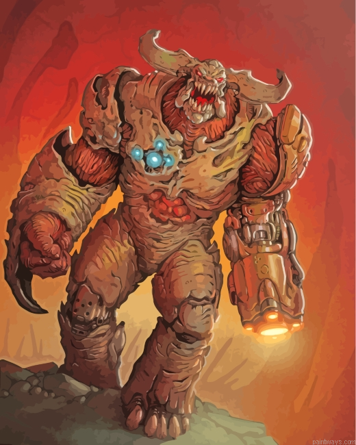 Cyberdemon Character Painting By Numberss.png