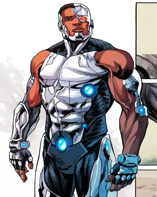 Cyborg Black Man Painting By Numberss.png
