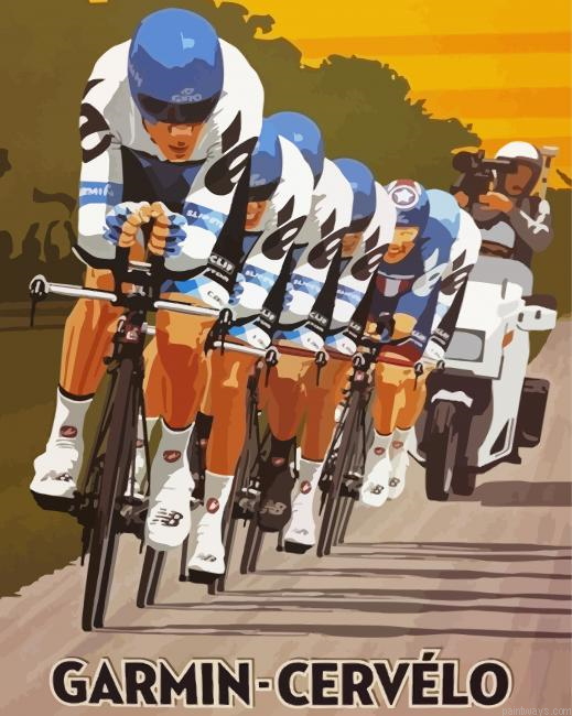 Cycling Competition Illustration Painting By Numberss.png