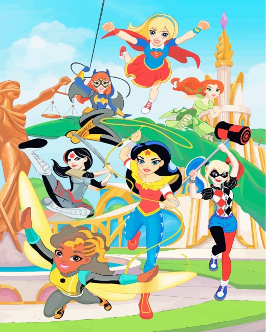 Dc Little Superheroes Painting By Numberss.png