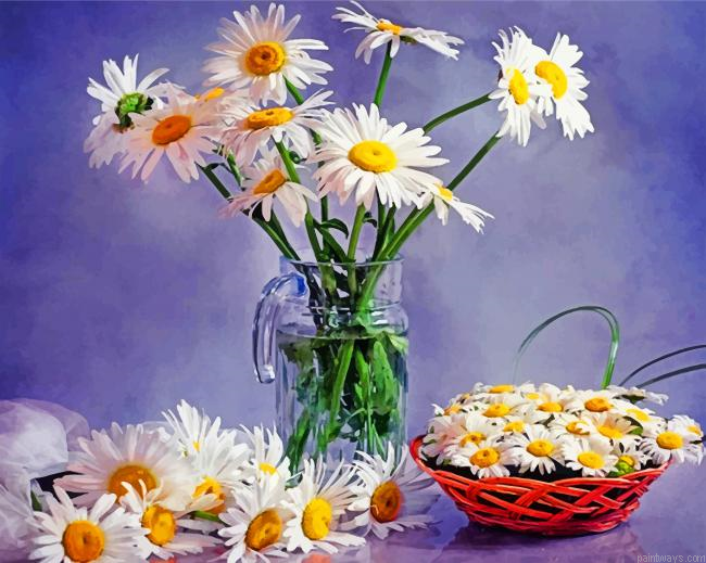 Daisies Vase Painting By Numbers.png