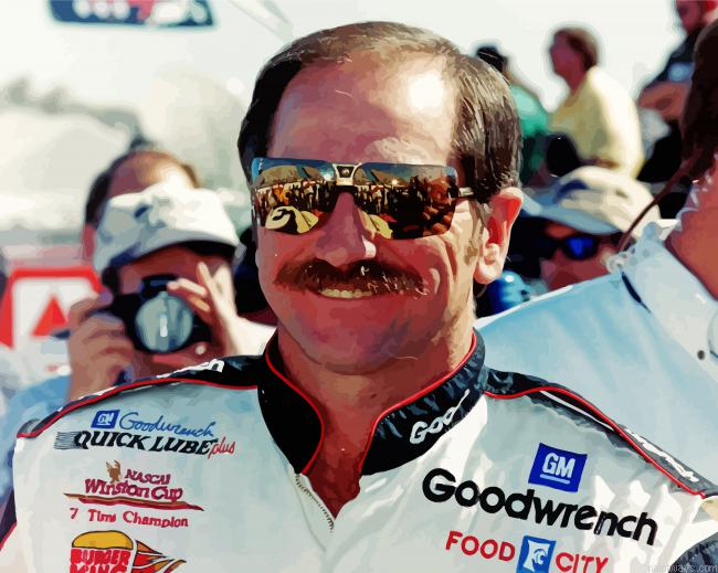 Dale Earnhardt Racing Driver Painting By Numberss.png