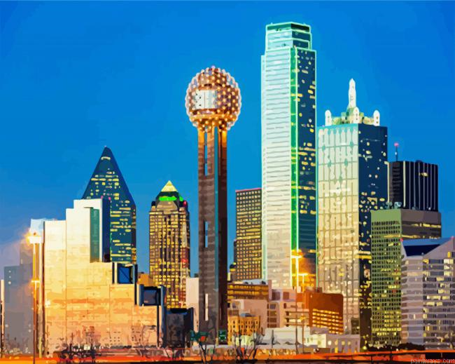 Dallas City Buildings Painting By Numberss.png