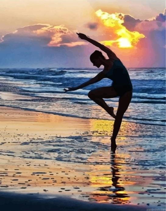 Dancer Diy Painting By Numberss.png
