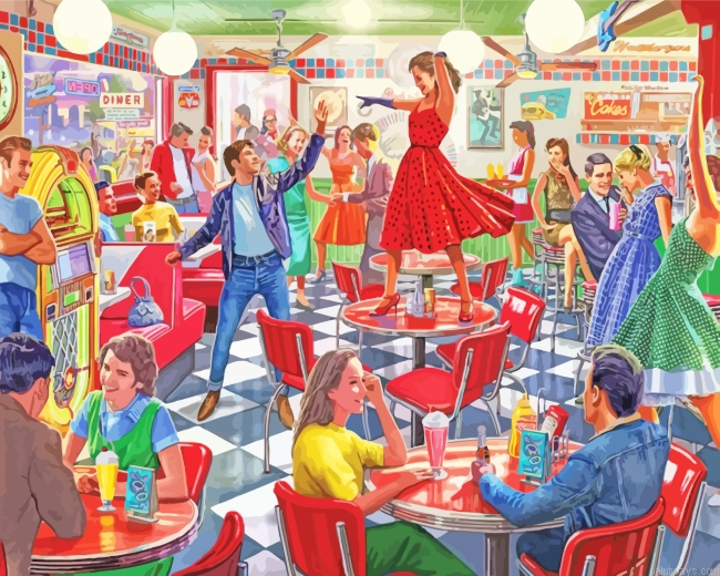 Dancing At The Diner Painting By Numberss.png