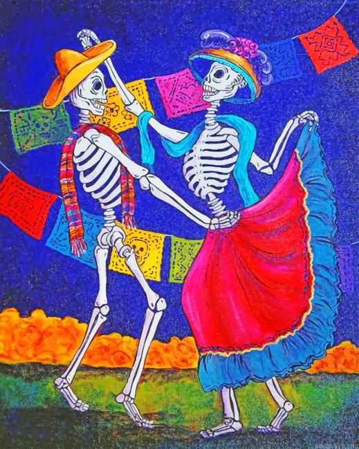 Dancing Skulls Painting By Numberss.png