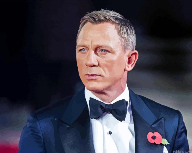 Daniel Craig James Bond Painting By Numberss.png