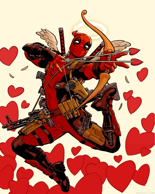 Deadpool In Love Painting By Numbers.png