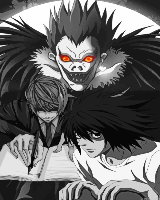 Death Note Anime Painting By Numbers.png