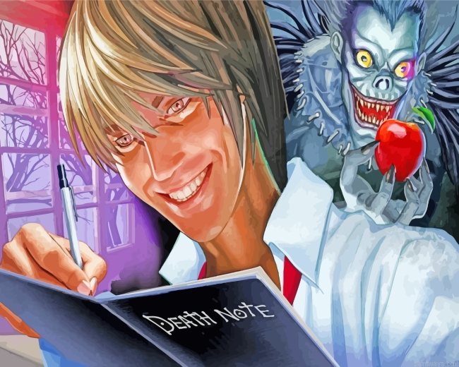 Death Note Japanese Anime Painting By Numberss.png