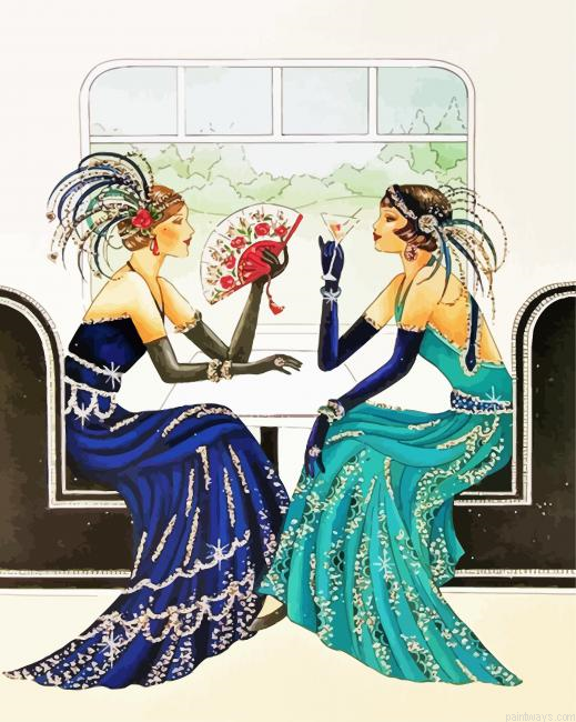 Deco Classy Ladies Painting By Numberss.png