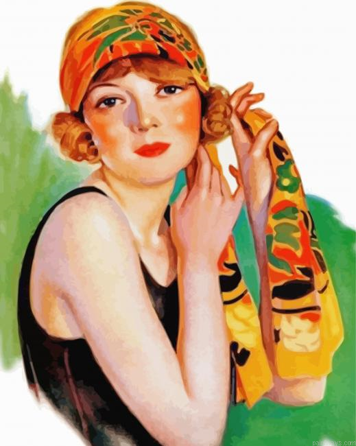 Deco Flapper Woman Painting By Numberss.png