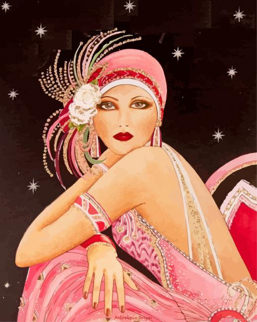 Deco Lady Painting By Numbers.png