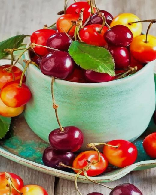 Delicious Cherries New Painting By Numberss.png