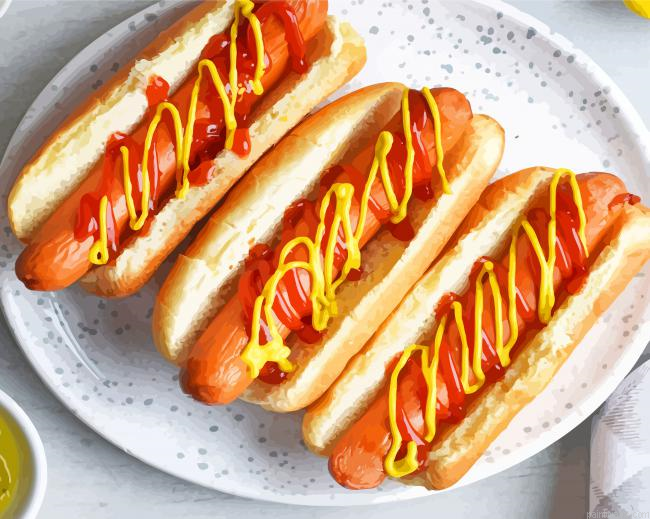 Delicious Hotdogs Painting By Numberss.png