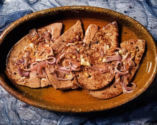 Delicious Livers With Onions Painting By Numberss.png
