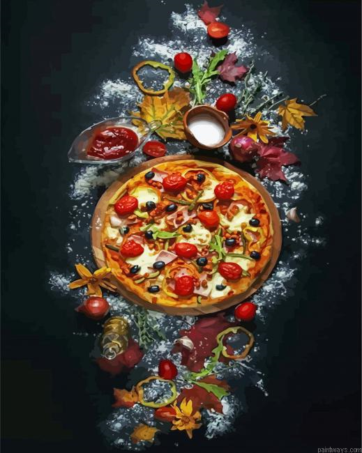 Delicious Pizza Painting By Numberss.png