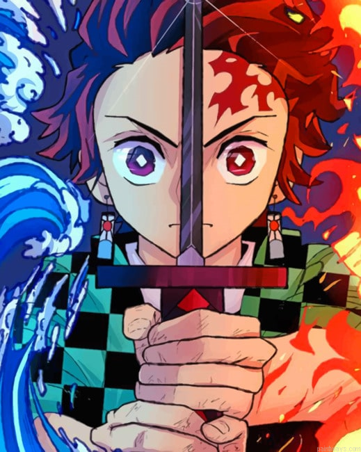 Demon Slayer New Painting By Numberss.png
