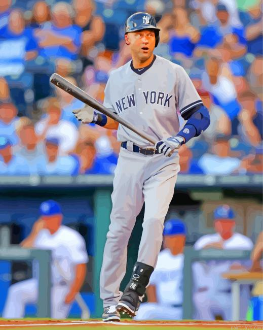 Derek Jeter Baseball Painting By Numberss.png