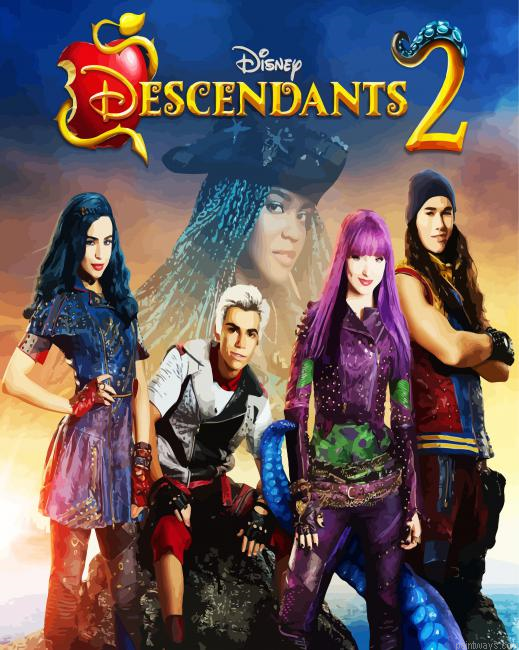 Descendants Characters Painting By Numberss.png