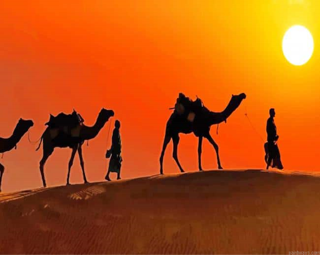 Desert Caravan New Painting By Numberss.png