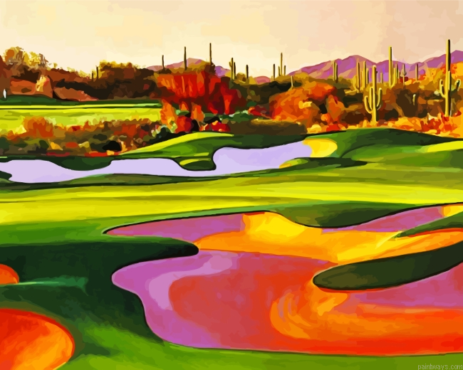 Desert Golf Course Painting By Numbers.png