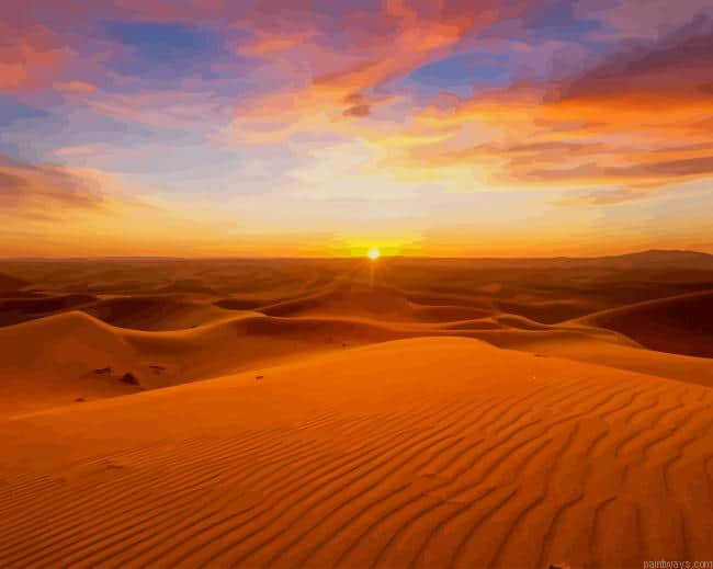 Desert Sunset New Painting By Numberss.png