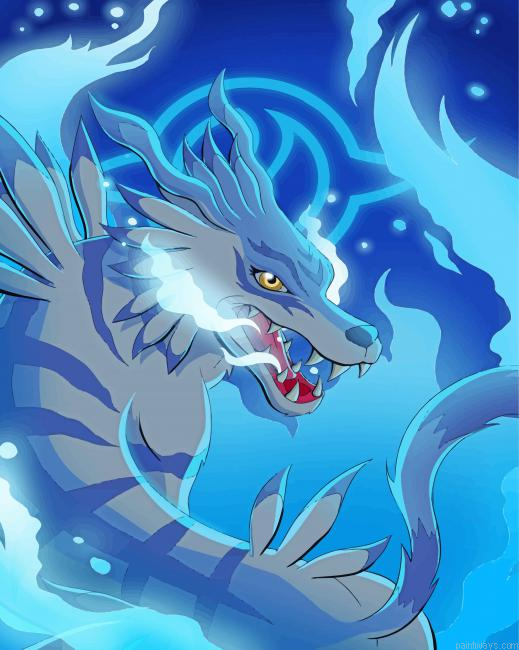 Digimon Garurumon Painting By Numbers.png