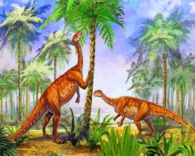 Dinosaurs Animals Painting By Numbers.png