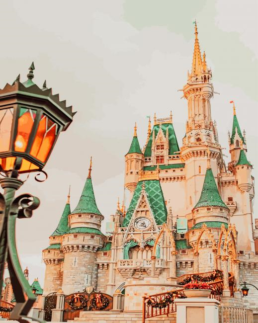 Disney Cinderella Castle New Painting By Numberss.png