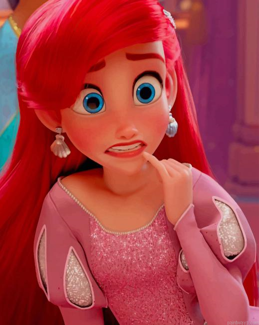 Disney Princess Ariel New Painting By Numberss.png