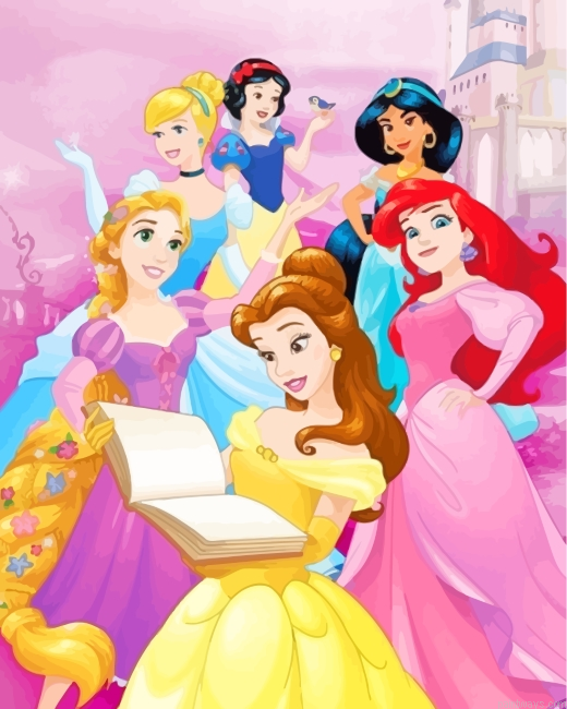 Disney Princesses Painting By Numberss.png