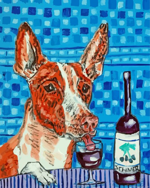 Dog In A Bar Painting By Numberss.png