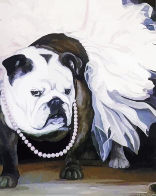 Dog In Tutu Art Painting By Numberss.png