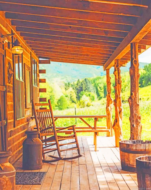 Domestic Timber Porch New Painting By Numberss.png