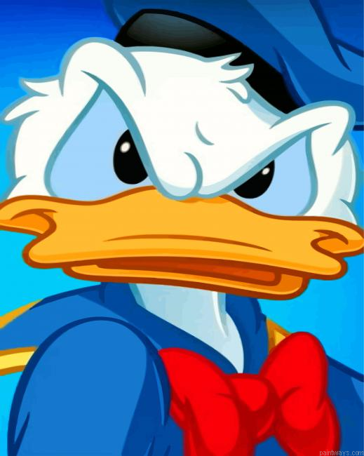 Donald Duck Painting By Numbers.png